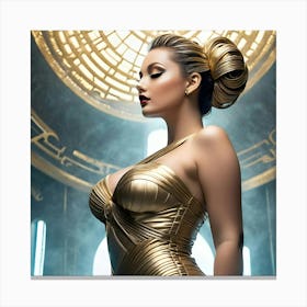 Golden Goddess Canvas Print