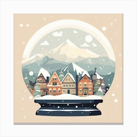 Troms Norway 2 Snowglobe Canvas Print
