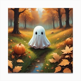 Ghost In The Woods Canvas Print