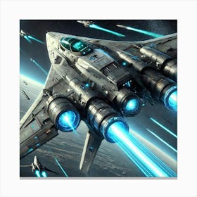 Lunar Talon Interceptor Converted Canvas Print