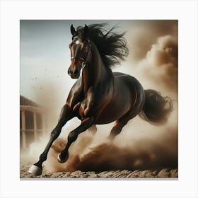 Horse Galloping Canvas Print