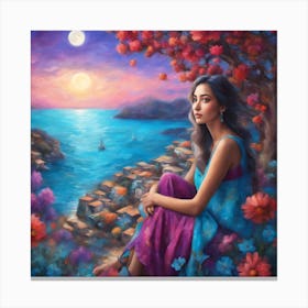 Dreaming of the Moon Canvas Print