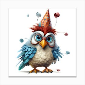 Birthday Owl Canvas Print