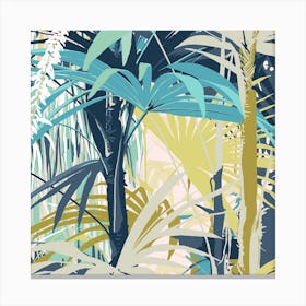 Palm House Square Canvas Print