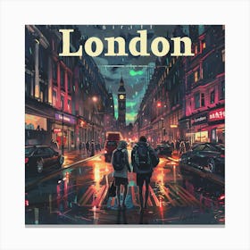 London At Night 5 Canvas Print