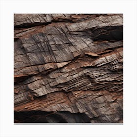 Photography Of The Texture Of A Rugged Rocky Cliff Canvas Print