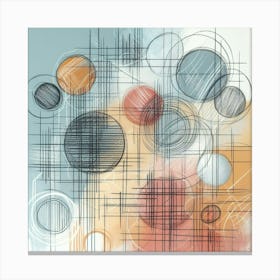 Abstract Circles Canvas Print 2 Canvas Print