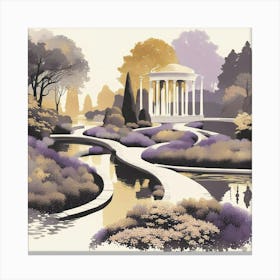 a Palladian dream garden Canvas Print