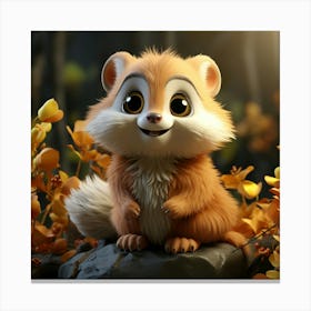 Cute Fox 39 Canvas Print