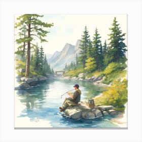 A Fisherman (4) Optimized Canvas Print