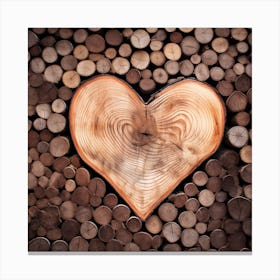 Heart Of Wood Canvas Print