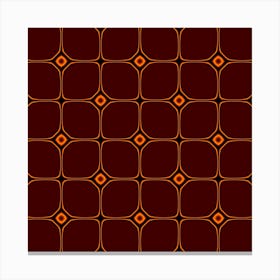 Background Pattern Design Geometric Brown Canvas Print