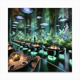 A Luxurious, High Tech Dining Experience Inspired Canvas Print