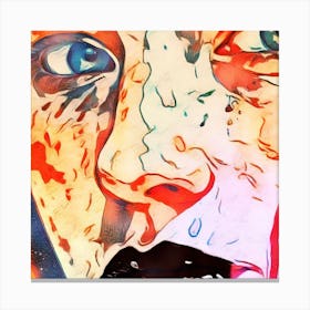 Abstract Face Painting 1 Canvas Print