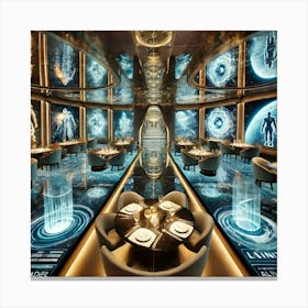 Chronos Bistro Scifi Canvas Print