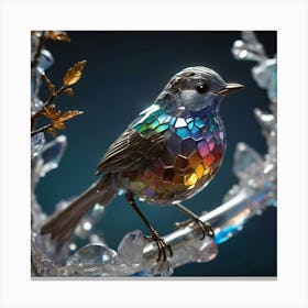 Bird In Glass Canvas Print