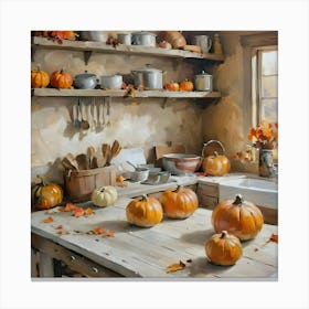 Vintage farmhouse kitchen #6 Canvas Print