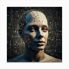 Quantum Consciousness: The Future of AI Canvas Print