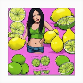 Lemon Girl Canvas Print