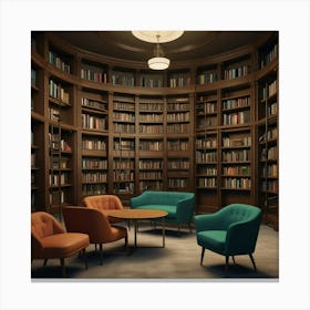 Default Create A Unique Of Library 3 Canvas Print