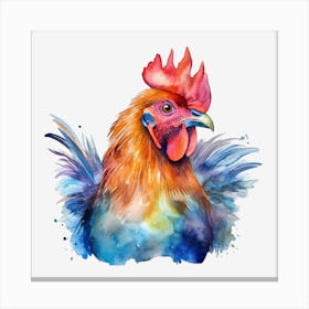 Rooster Watercolor Painting 1 Leinwandbilder