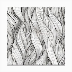 Wavy Hair Canvas Print