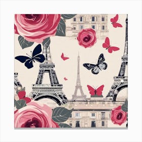 Paris Roses 1 Canvas Print