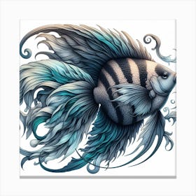 Fish of Angelfish 2 Canvas Print