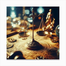 Magic Scales Of Justice Canvas Print