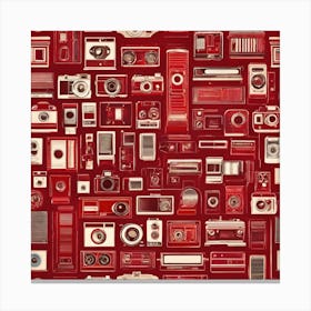 Retro Gadgets Canvas Print