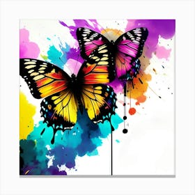 Colorful Butterflies 154 Canvas Print