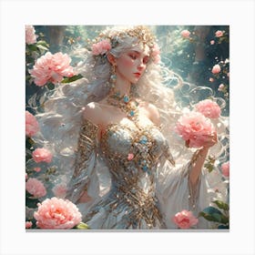 la dame aux camellias Canvas Print