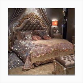 Glamorous Bedroom Canvas Print