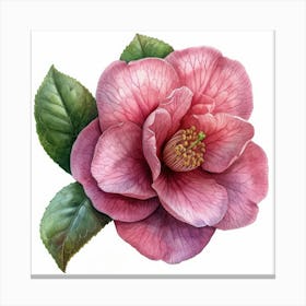 Pink Camellia Canvas Print