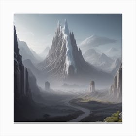 A Dark and Murky Landscape Canvas Print