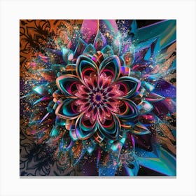 Psychedelic Flower 2 Canvas Print