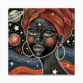 Astranova Celestial Portrait Canvas Print