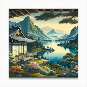 Japanese Landscape Canvas Print