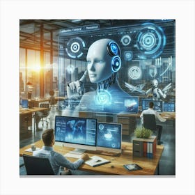 Artificial Intelligence Stock Photos & Royalty-Free Footage 1 Canvas Print