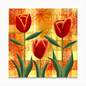 Red Tulips Canvas Print