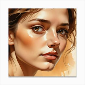 Portrait Of A Woman 70 Canvas Print