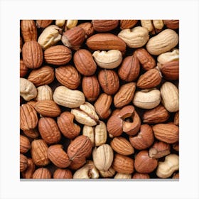 Close Up Of Nuts 4 Canvas Print