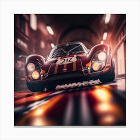 Gt3 Racing Car Canvas Print