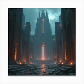 City At Night Canvas Print