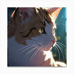 Default Sneaky Cat Art 0 Canvas Print