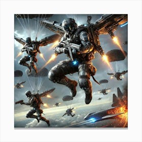 Thunderstrike Divisions Canvas Print