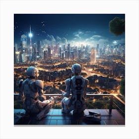 Futuristic Cityscape 6 Canvas Print