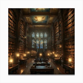 Library Of Wonders 1 Canvas Print