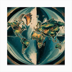 World Map 25 Canvas Print