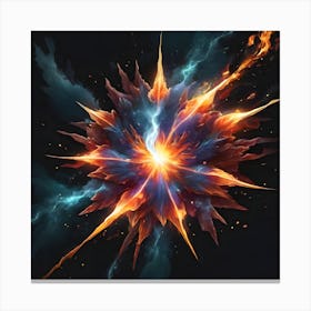 Exploding Star Canvas Print